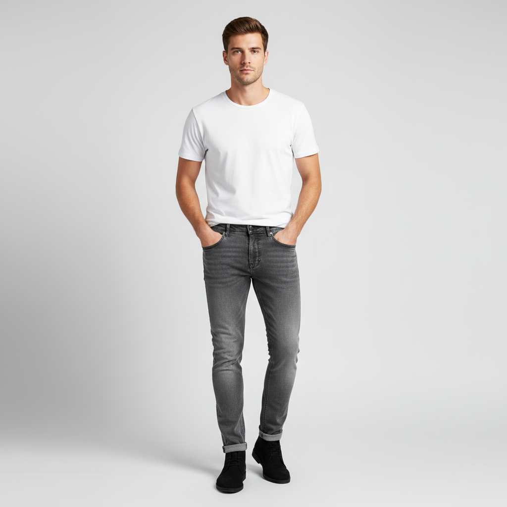 Saska Pep Jeans (Light Grey)